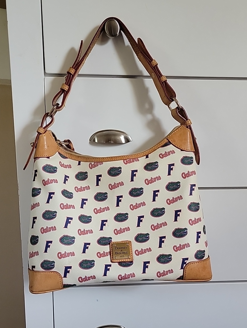 Dooney & Bourke Florida Gators Hobo Bag with Tan Trim - Picture 3 of 17